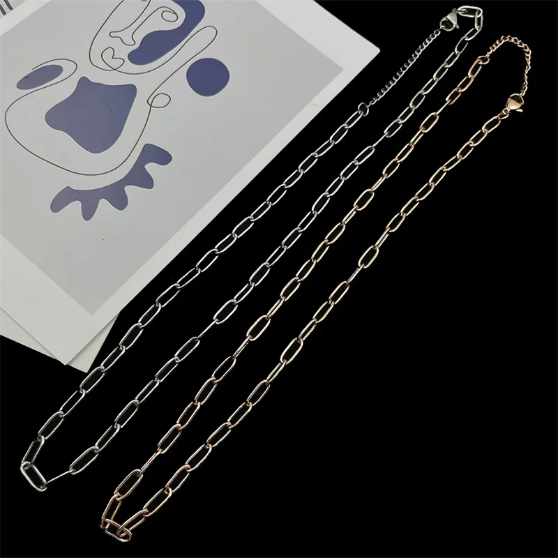 Высококачественные разнообразные цепи на выбор для женщин и мужчин. Ожерелье хип-хоп на шее, модное, из нержавеющей стали. Подарок.
