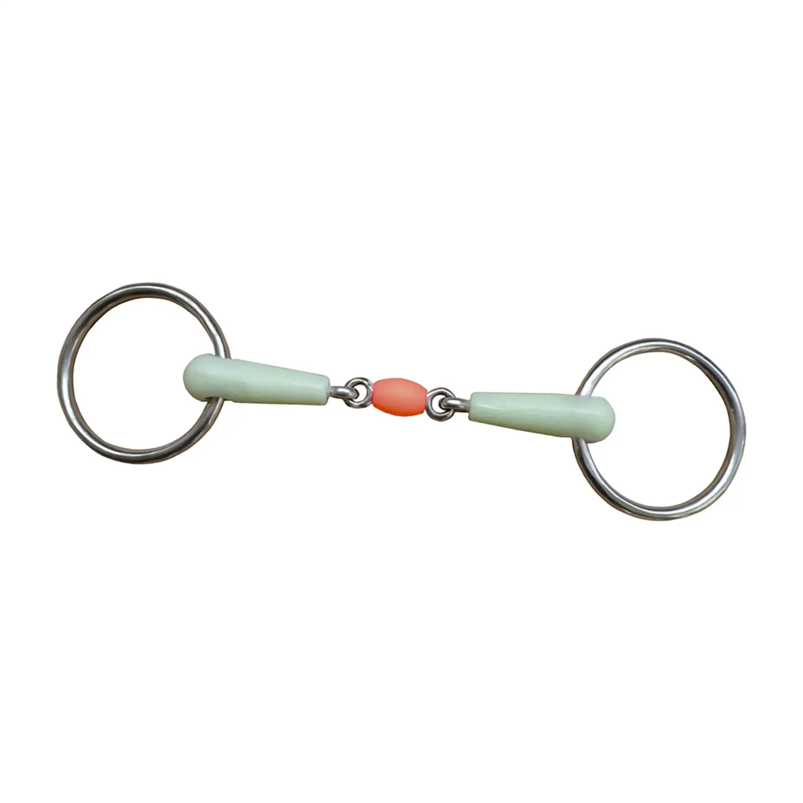 

Professional Horse Mouth Bit Jointed Mouth Harness Stainless Steel Snaffle Bits Comfort Round for Equipment Cheek Horse Chewing