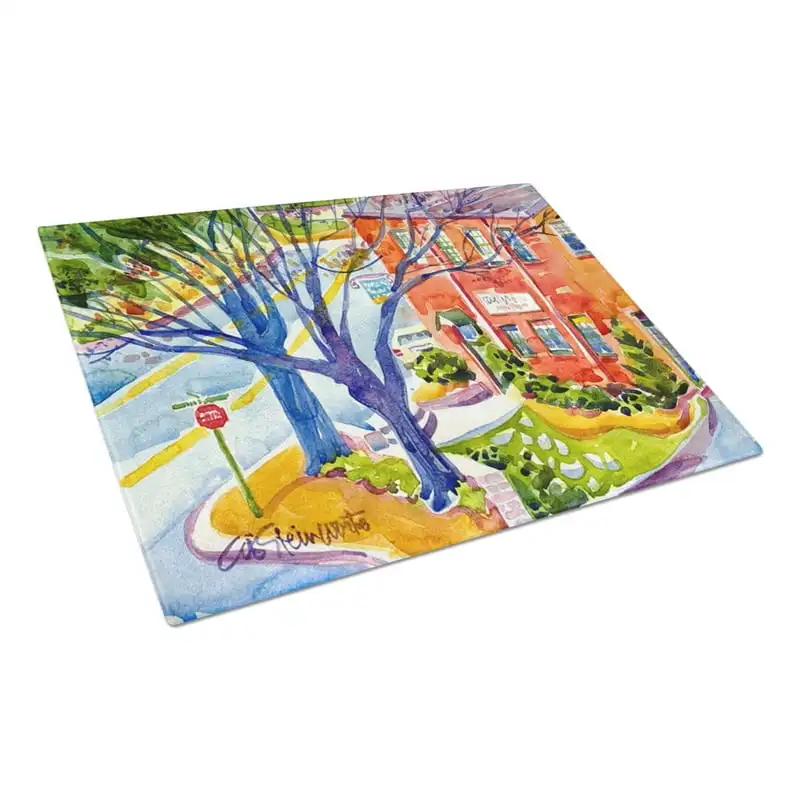 

Treasures Harbour Glass Cutting Board Large