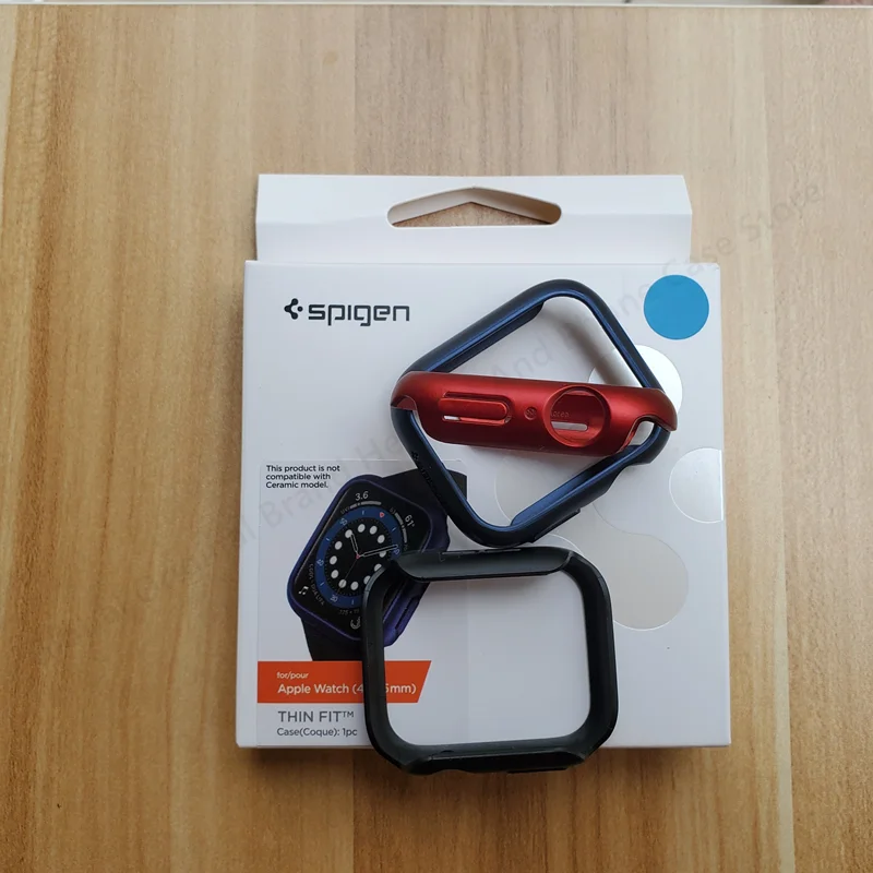 Оригинальный корейский бренд Spigen Тонкий чехол-бампер для Apple Watch SE 7 6 5 4 40 мм/41 мм/44