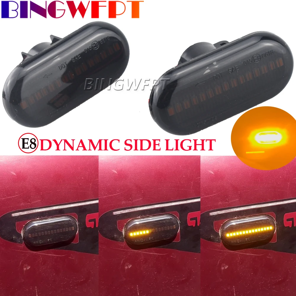 

Новый боковой маркер, зеркальный световой индикатор, плавная вода, световой сигнал поворота, желтый для BMW E90, E91, E92, E93, E60, E87, E82, E61, E46