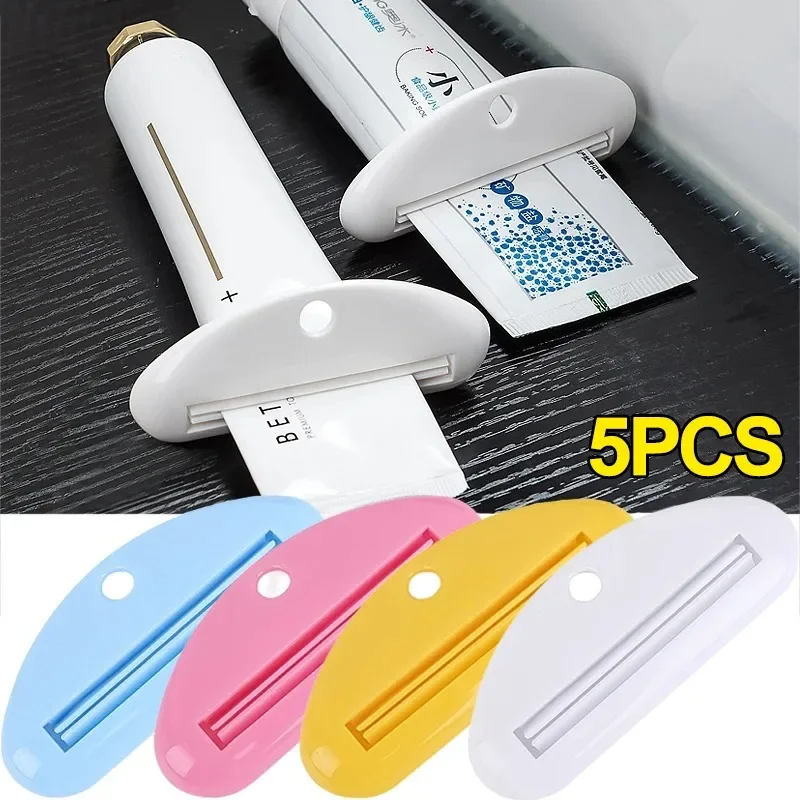 

Toothpaste Squeezer Manual Squeezed Toothpaste Tube Clips Multifunction Facial Cleanser Dispenser Squeezer Bathroom Accessories