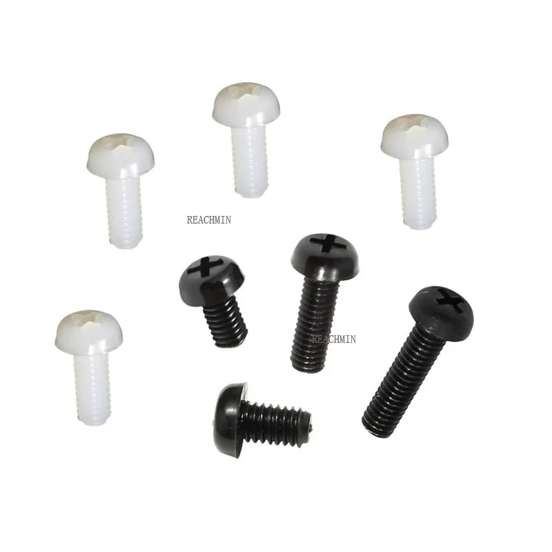 

1000PCS/lot M4*6 - M4*30MM BLACK WHITE Nylon Philips Cross Head Screw Round Head Electronic Screws
