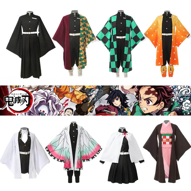 

Anime Demon Slayer Cosplay Kanroji Mitsuri Kochou Shinobu Tokitou Muichirou Agatsuma Zenitsu Kamado Nezuko Anime Costume Cosplay