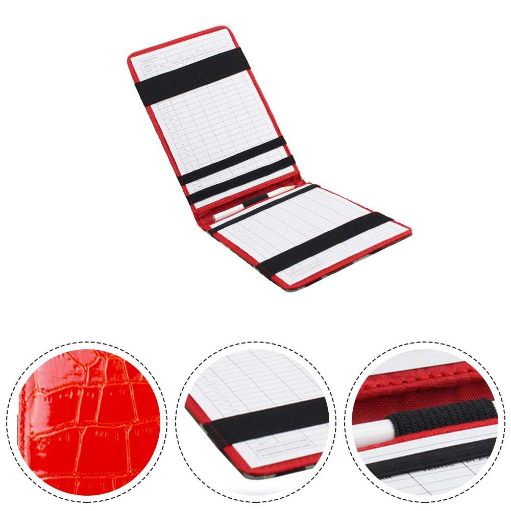 

Golf Oxford Cloth PU Leather Scoring Book Popular Golf Score Card Holder Easy Carry Golf Gifts11*18CM For Referees High Quality