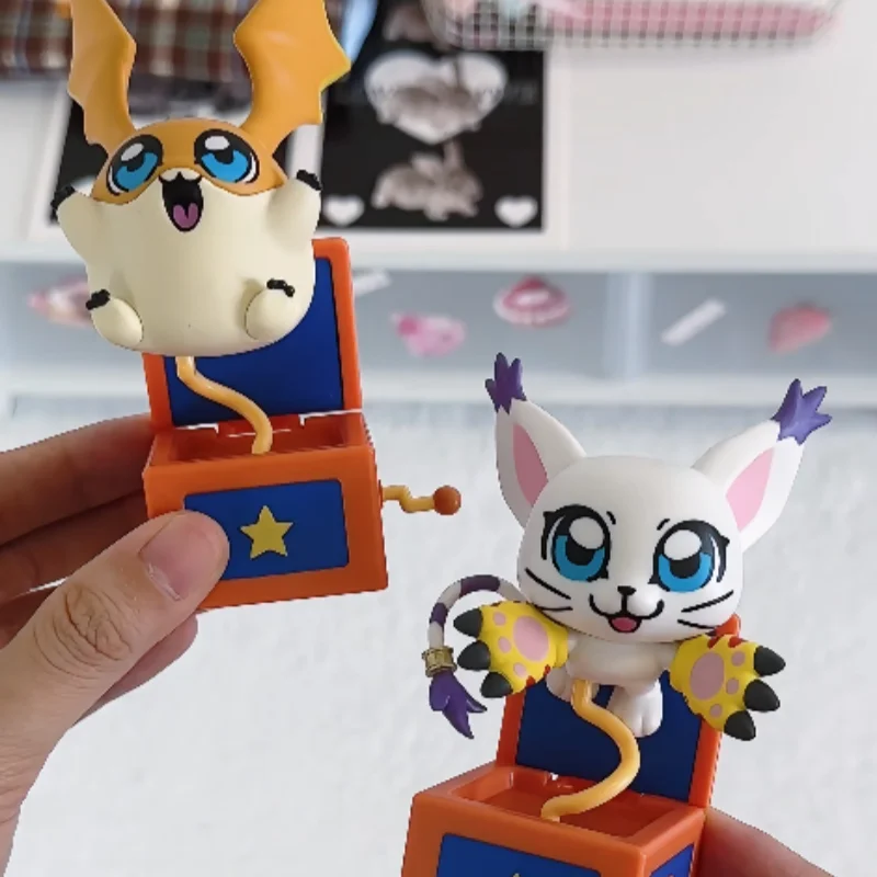 Фото Коллекционная фигурка Bandai Namco Digimon Blind Box: Коллаборация с Такэхисой Окавой, декоративное украшение, подарок для аниме-коллекционеров, индивидуальный дизайн №3