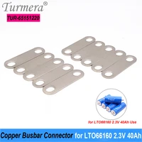 turmera 12v battery busbar copper connecter for 2 3v 66160 40ah 45ah lithium titanate lto battery use in 72v 24v 36v 48v 60v ups