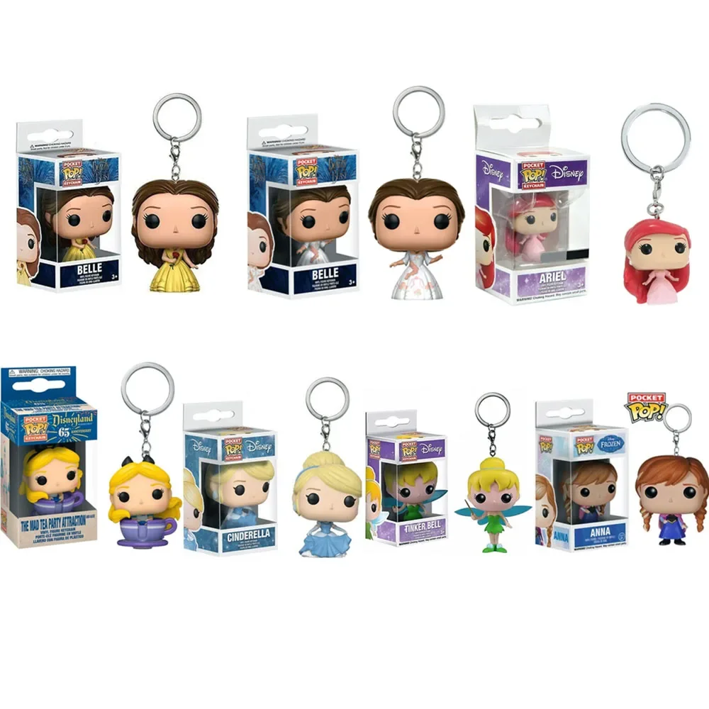 Виниловый брелок Funko Pop с изображением Золушки Ариэля Алисы Анны колокольчика
