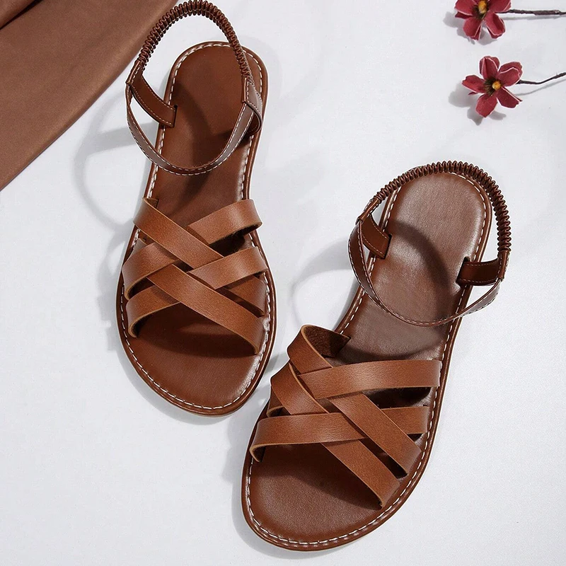 Weaving Slippers Solid Flat Peep Toe Summer Women Rubber Sole Beach Outdoor Beach Slides Luxury Sandals Celebrity Shoes Ladies