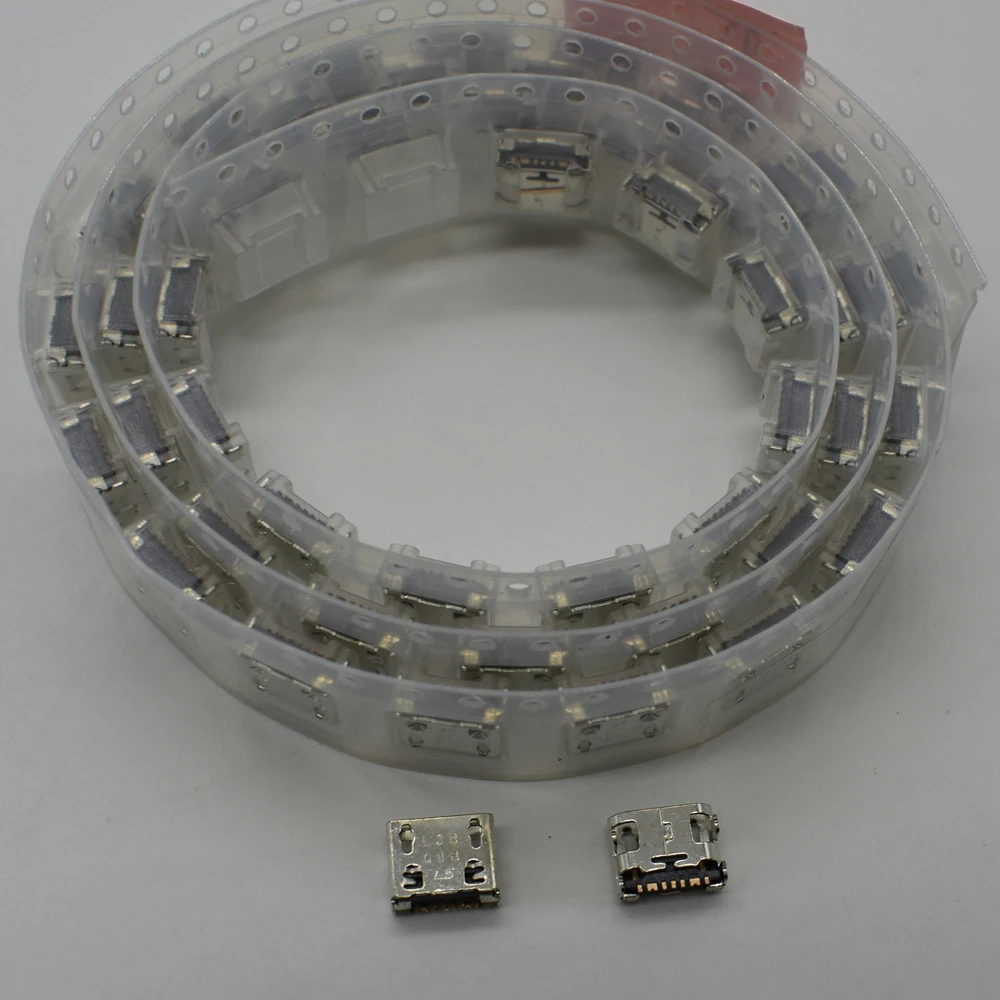 100 шт. Оригинальный Micro USB разъем для зарядки док-станции Разъем Samsung C3592 E1272 E2202 I739