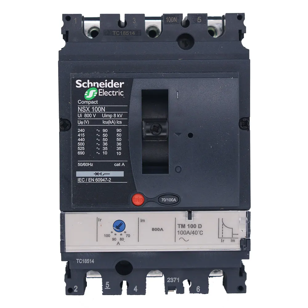 Telemecсоник серии NS MCCB NS1250N 3P MIC2.0 33478 компактный 50kA/415VAC MIC 2 0 блок перемещения 1250A fixed 3D