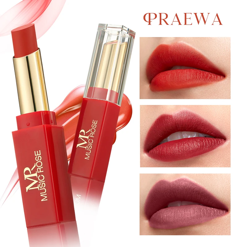 

MR Praewa водостойкий блеск для губ 24 цвета матовые антипригарные не выцветающие помады макияж для женщин LS8805 набор стойкой глазури для губ