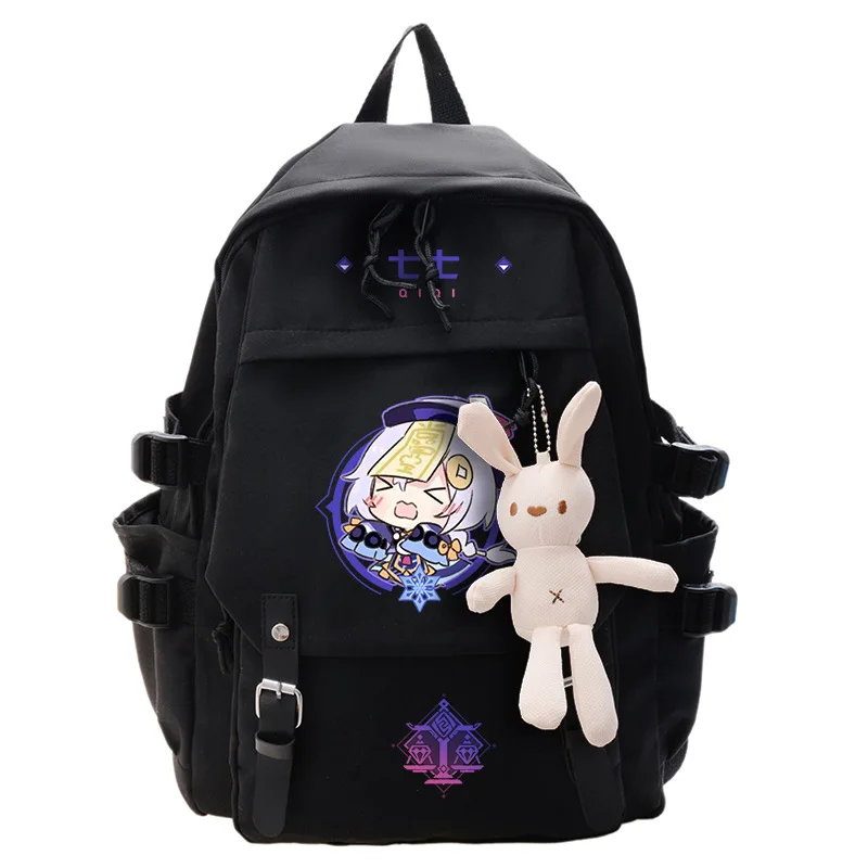 

Ancient Style Backpack Anime Zhongli Gan Yu Venti School Student Genshin Impact Xiao Klee Game Cos Fashion Shoulder Bags Gifts