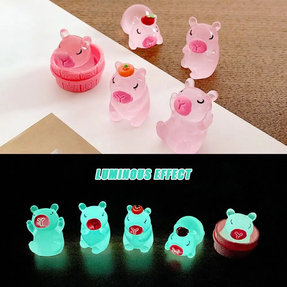 Игрушка 3D имитация рыбы-мешков DIY Ночная светящаяся розовая кабибала украшения