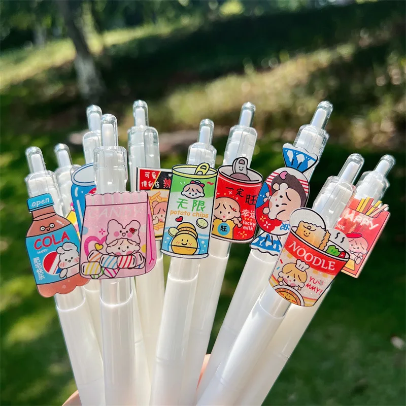 10pcs/lot back to school cute pens Snack drink ice cream pens for school cute kawaii pen cute school supplies gel pen stationery