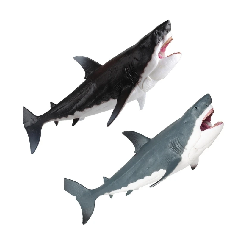 

Large Megalodon Toy Authentic Plastic Ocean Animal for Kids and Collectors