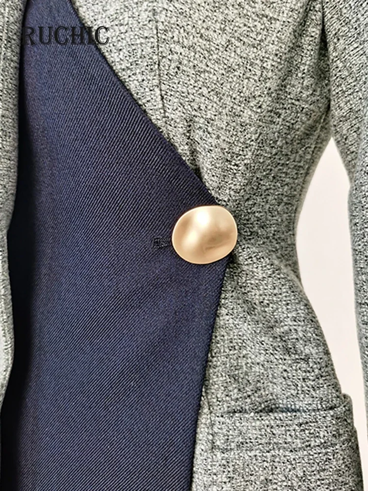 Женский шерстяной тренчкот облегающая ветровка контрастных цветов с V-образным