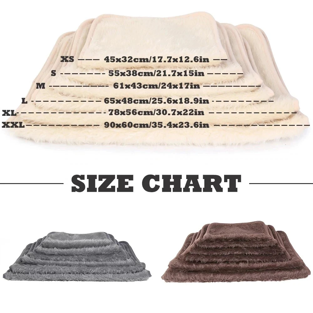 Плюшевая кровать для собаки подушка коврик большого размера мягкая большая