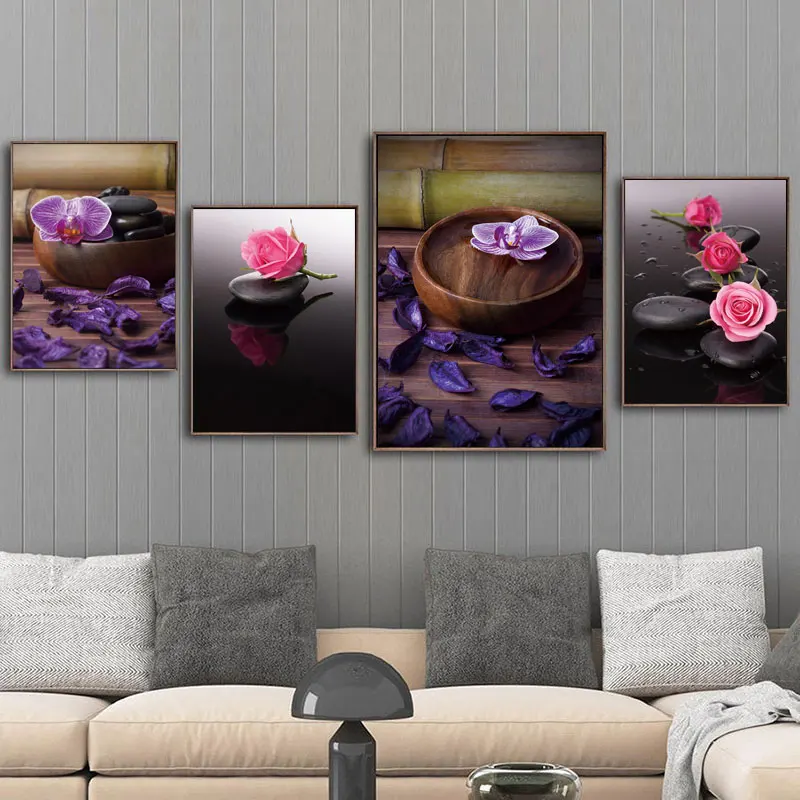 

Artsailing Green Health Spa Hall Background Clubhouse Decor Canvas Hotel Bedside Murals Beauty Shop Hanging Paintings Unframed