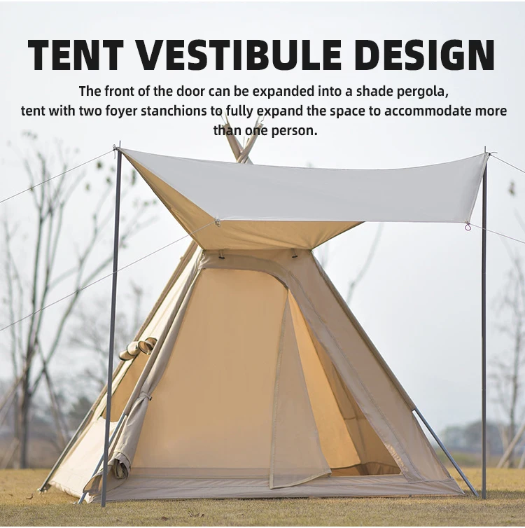 Портативная складная ветрозащитная индийская палатка-типи на заказ большой