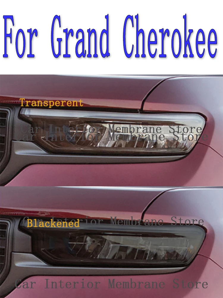

Для Grand Cherokee 2021 2022, внешняя фара автомобиля, защита от царапин, передняя лампа, ТИНТ, аксессуары для ремонта фотолампы