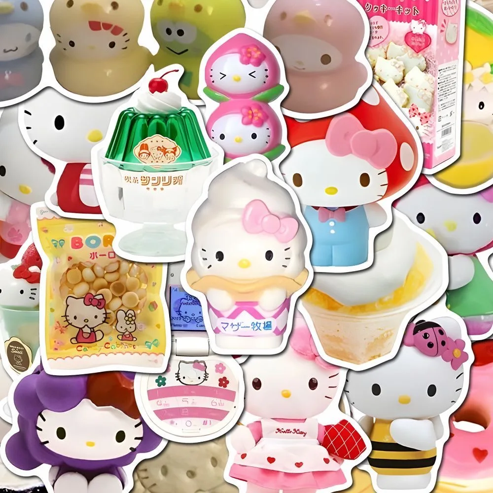 Декоративные наклейки с изображением котенка 50 шт