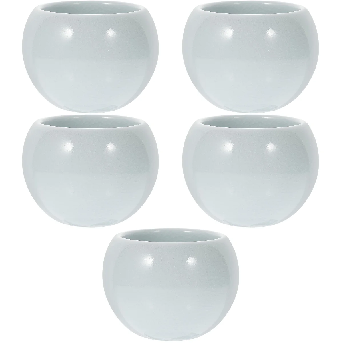 

5pcs Ceramic Tea Cup Household Chinese Style Teaware Kitchen Supply for Gift