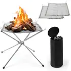 Нагревательная сетка для камина, портативная, со стальной сеткой