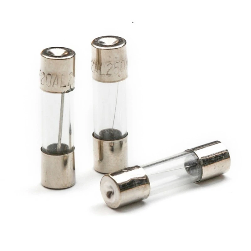 Быстрозаменяющиеся стеклянные трубчатые предохранители 100 шт. бытовые 5*20