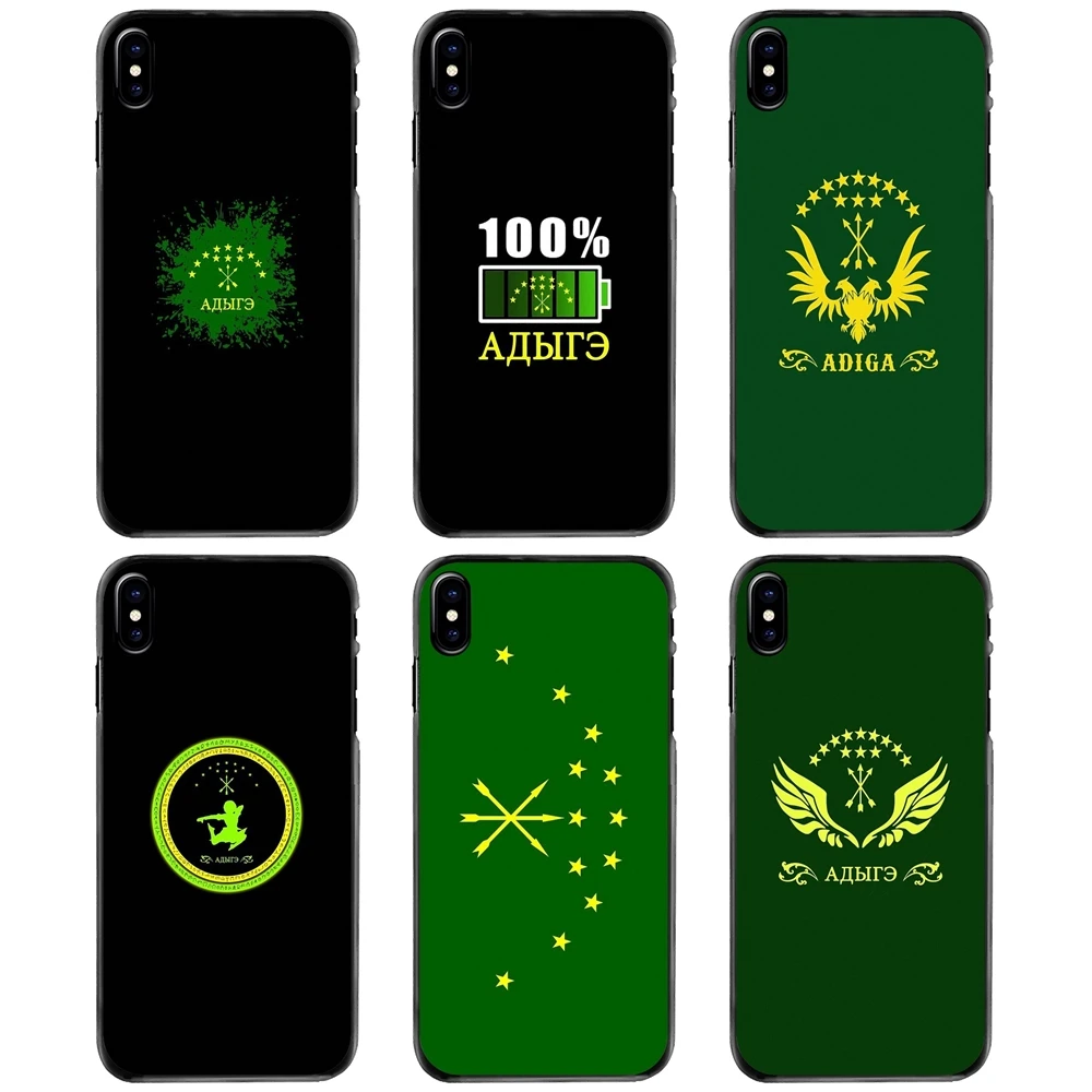 

Adygea Circassian Flag For Apple iPhone 11 12 13 14 Pro MAX Mini 5 5S SE 6 6S 7 8 Plus 10 X XR XS Hard Phone Cover Case