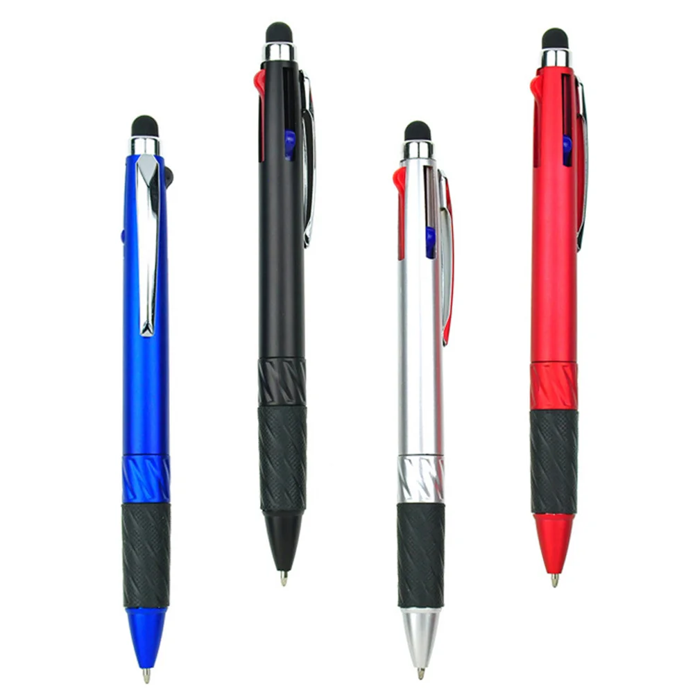 

Multifunction Stylus Meeting Pens 3-color Ball Creative Rotation Smooth Painting Multipurpose Ballpoint Stylish Writing Tablet