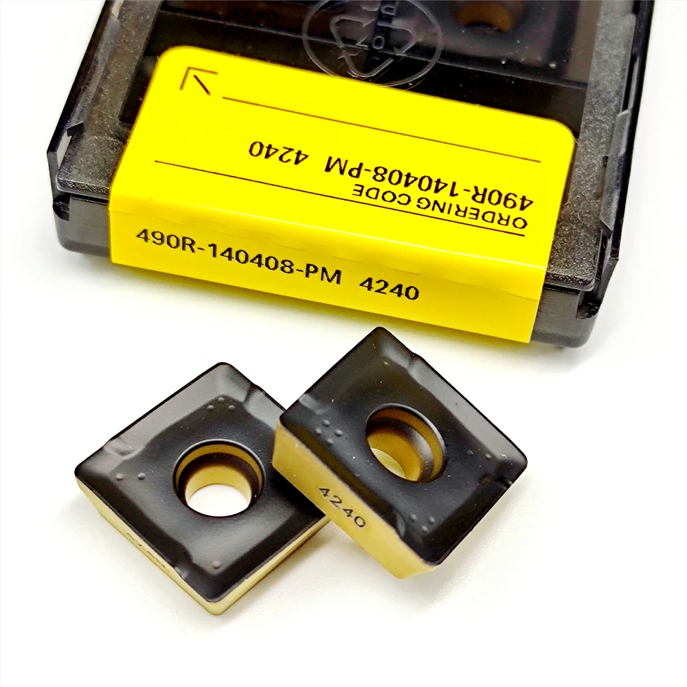

490R 08T308M PM4240 Carbide Insert Turning Milling Cutter CNC Tool Slot Cutting R490-140408-PM 4240 490R140408M