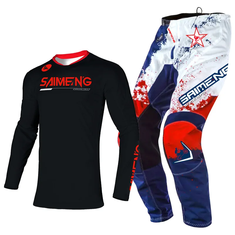 Костюм для мотокросса трикотажные брюки мужчин и женщин езды на мотоцикле по