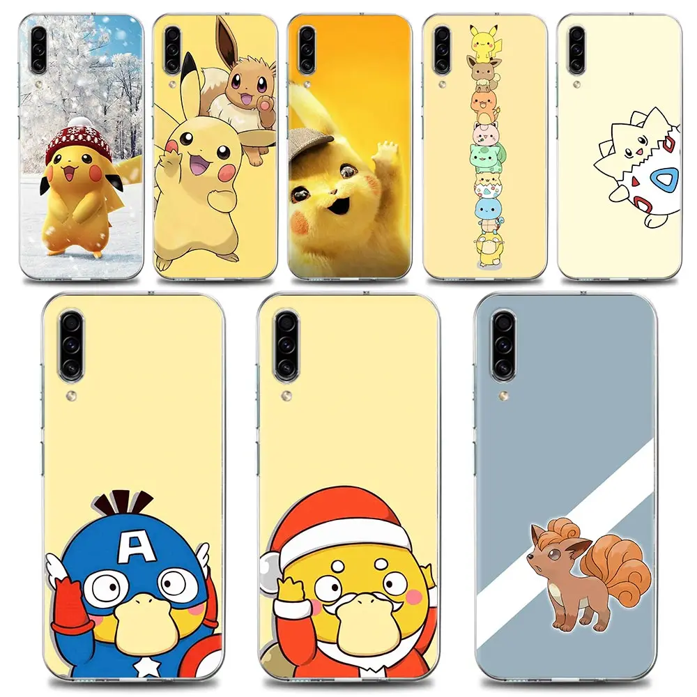 

Pokemon Vulpix Psyduck Phone Case for Samsung A70 A40 A50 A30 A20e A20s A10 Note 8 9 10 Plus Lite 20 Silicone Case Pikachu