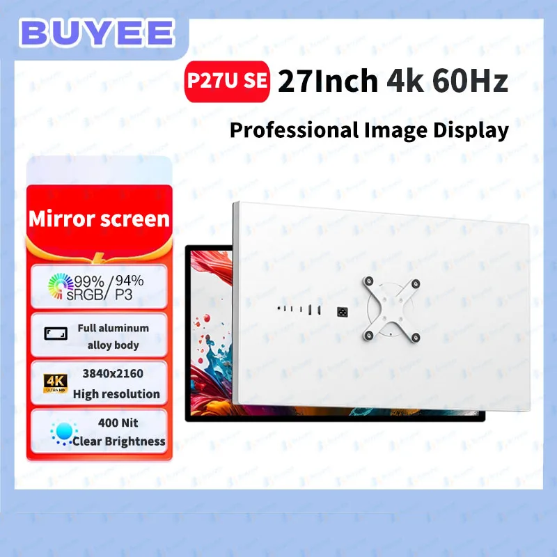 Фото 27-дюймовый игровой монитор P27U SE 3840*2160 4K, широкоэкранный IPS, HDMI2.0 DP1.4, глянцевый экран USB2.0, тип C, 60 Гц, алюминий №1