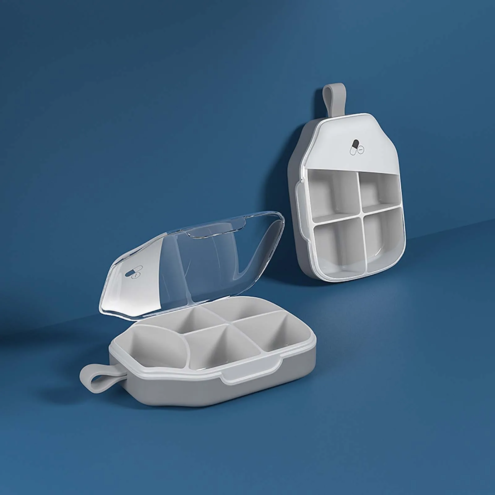 

Portable Rotating Style Travel Compartment Weekly Storage Case Box Medicine Holder Dispenser Room Organization And Storage