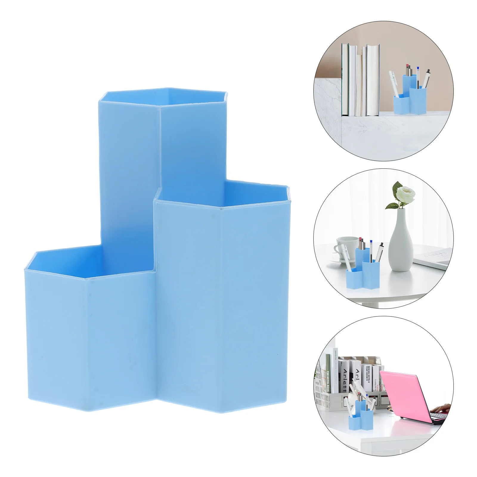 

Pen Holder Organizerdeskfor Pot Storage Box Accessories Desktop Cup Uniquebrush Makeup Countertop Organizers Supplies