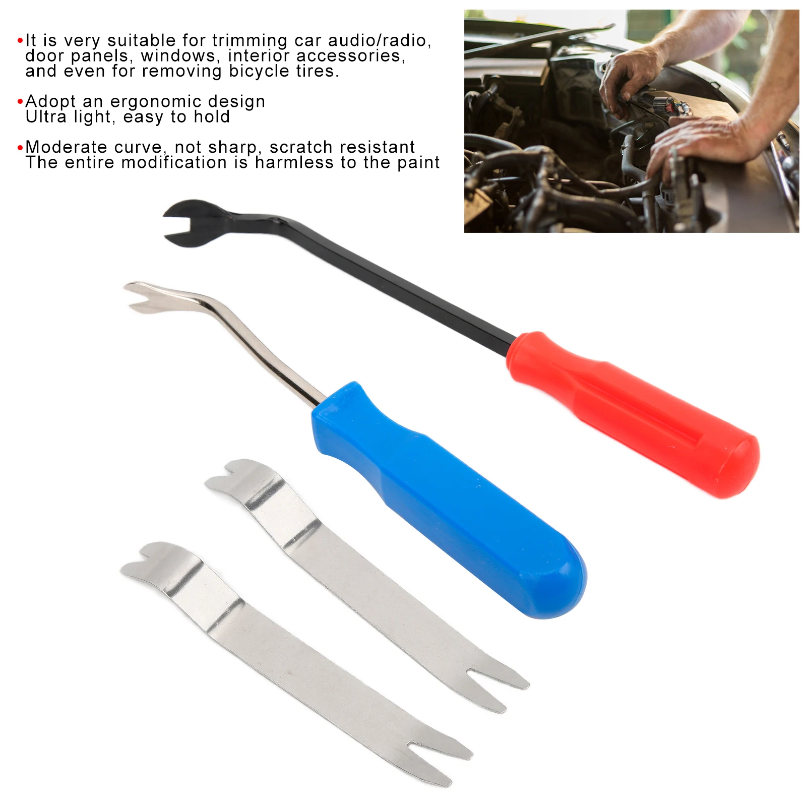 4 шт. набор инструментов для снятия внутренней отделки автомобиля