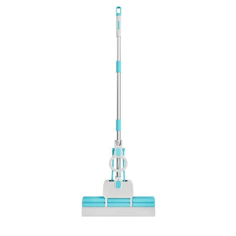 

Household Living Room Mop Squeeze Mop Sponge Head Mop Lazy Cleaning Convenient Removable Cotton Mop 33X128cm