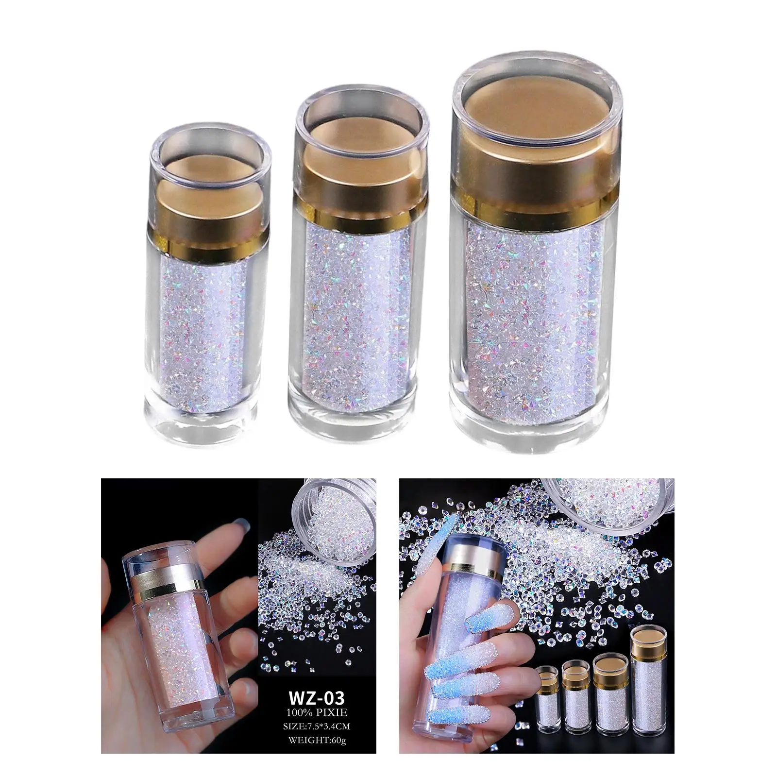 

Кристаллы для ногтей Стразы для маникюра, разноцветные, блестящие, для макияжа