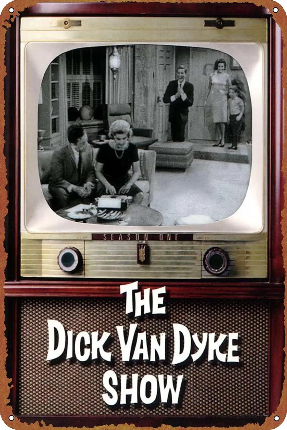 The Dck Vn Dyke Show постеры Vntge Tn Sgn for Br Office Home Wll Decor Gft Retro Metl 12 X 8 nch