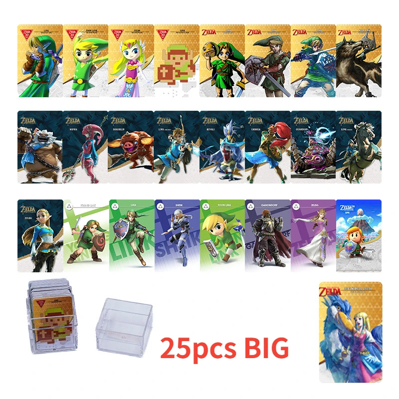 

Amiibo Linkage Card The Legend of Zelda Breath of The Wild Calamity Apocalypse 25 Pieces/set Spiel Sammlung Free Shipping Items
