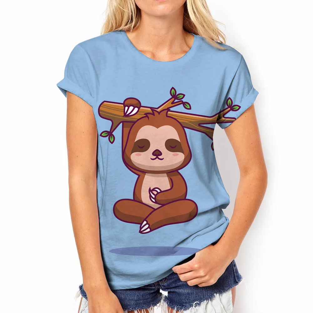 

Женская футболка с коротким рукавом, круглым вырезом и 3D-принтом