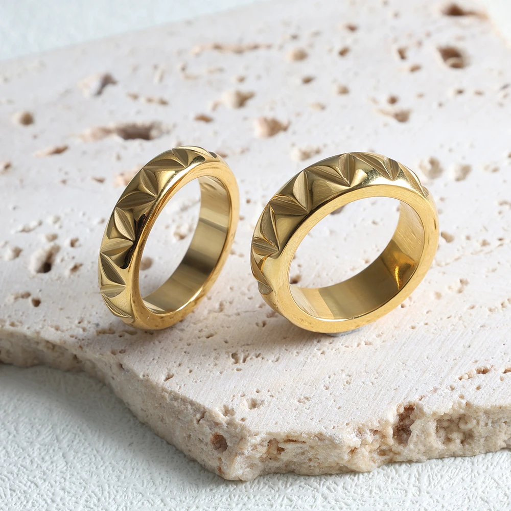 ZMfashion 5 мм 7 пара обручальных колец корейские простые треугольные дуговые кольца