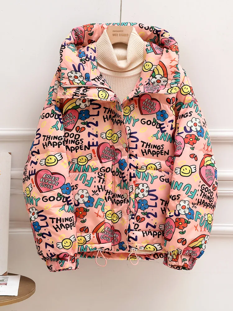 New Women Down Jacket Casual Style Autumn Winter Coats And Parkas Female Outwear