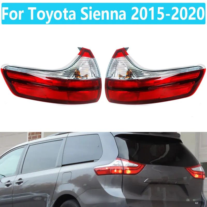 For Toyota Sienna Base L LE XLE 2015-2020 Car LED Rear Tail light Brake Reverse Stop Lamp 8155008050 8156008050 Car Accessories