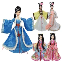 handmade ancient costume chinese vintage style dresses accessories for 11 5 inches barbie doll fairy pincess clothing glirl toys
