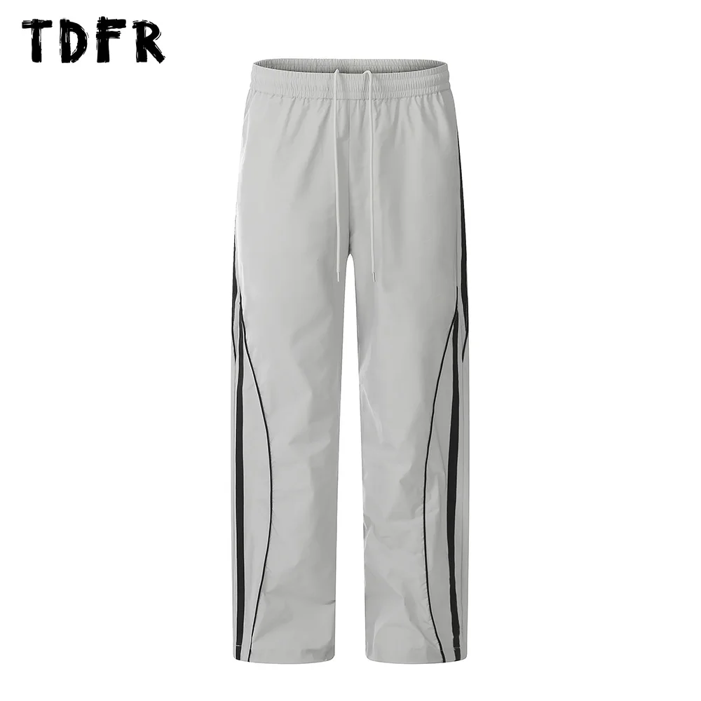 

Брюки-карго мужские прямые, с поясом на резинке