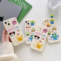 disney mickey family cute cartoon phone cases for iphone 13 12 11 pro max xr xs max 8 x 7 se 2020 couple anti drop soft cover