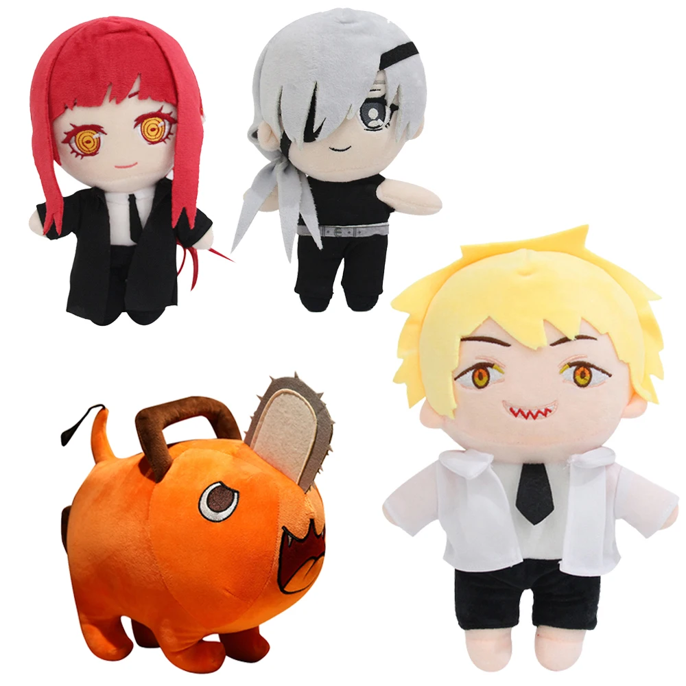 

Аниме бензопила, Мужская плюшевая игрушка, подвеска, брелок, плюшевые куклы, мягкая подушка, коллекция, косплей, подарок на день рождения для...